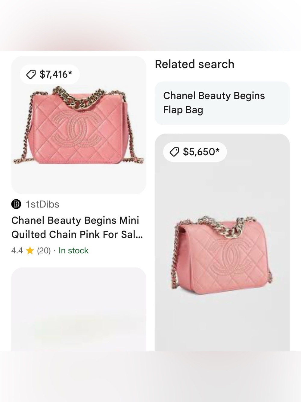 Chanel Beauty Begins Quilted Leather Shoulder Bag with Chain Strap - Picture 6 of 7